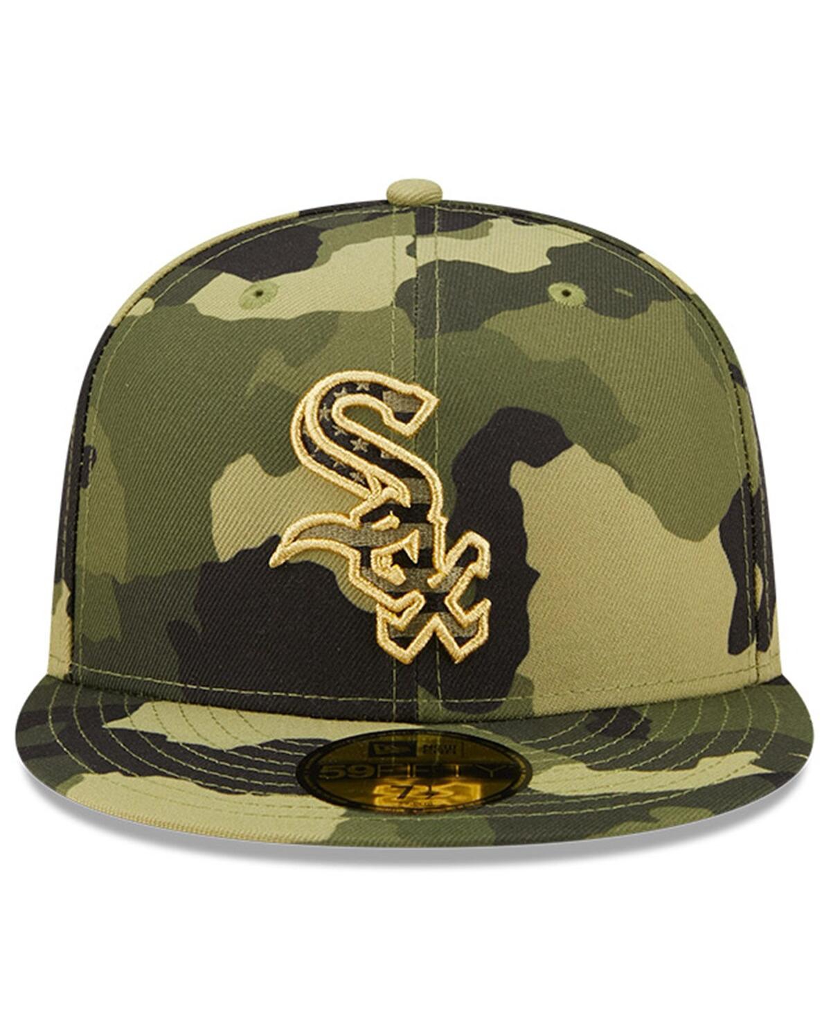Men's New Era Camo Chicago White Sox 2022 Armed Forces Day On-Field 59FIFTY Fitted Hat