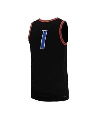 Men's #1 Black Boise State Broncos Replica Basketball Jersey
