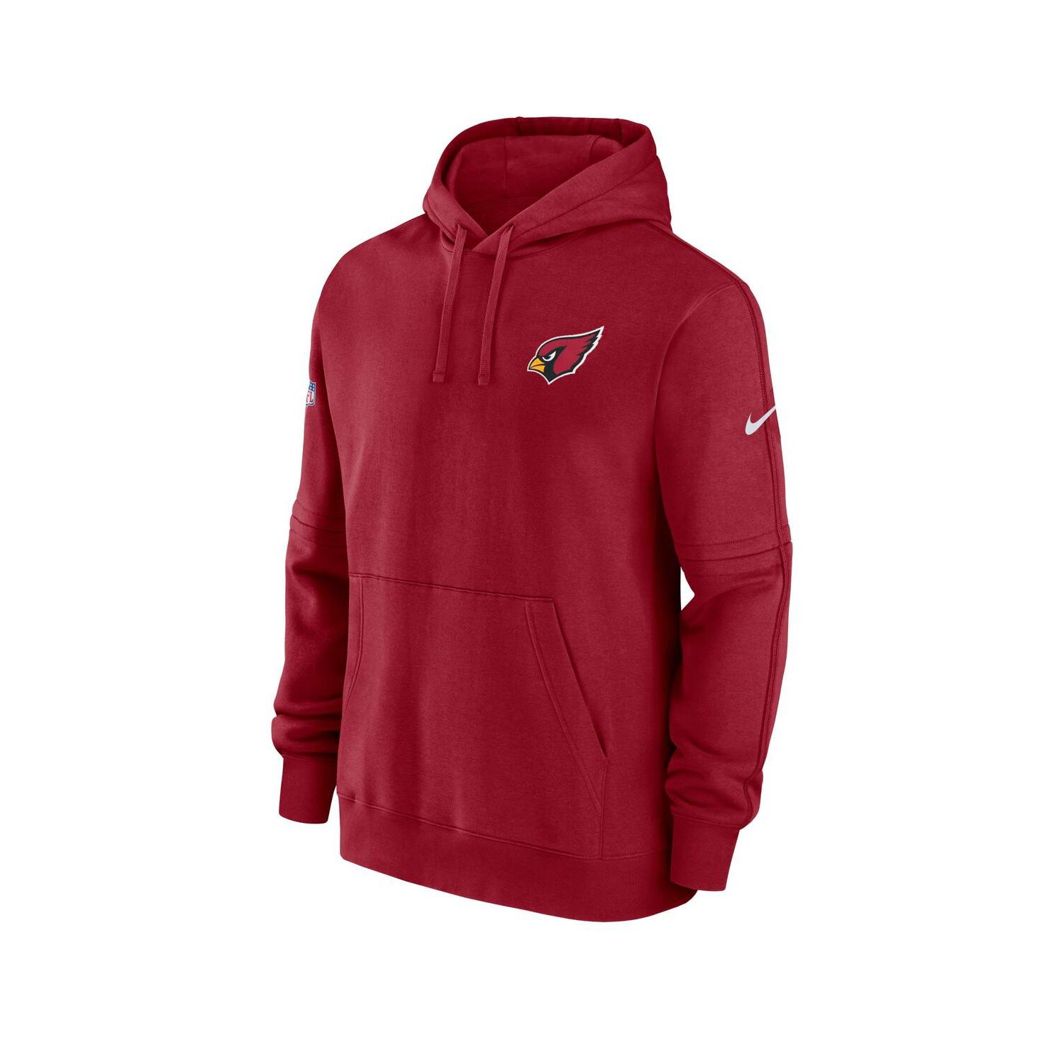 Men's Cardinal Arizona Cardinals Sideline Club Fleece Pullover Hoodie