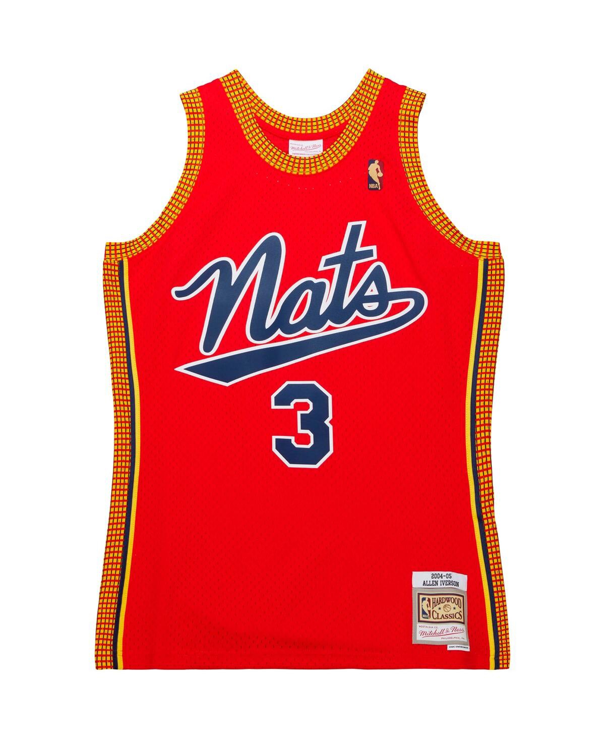 Men's Mitchell & Ness Allen IversonPhiladelphia 76ers 2004/05 Hardwood Classics Swingman Jersey - Red
