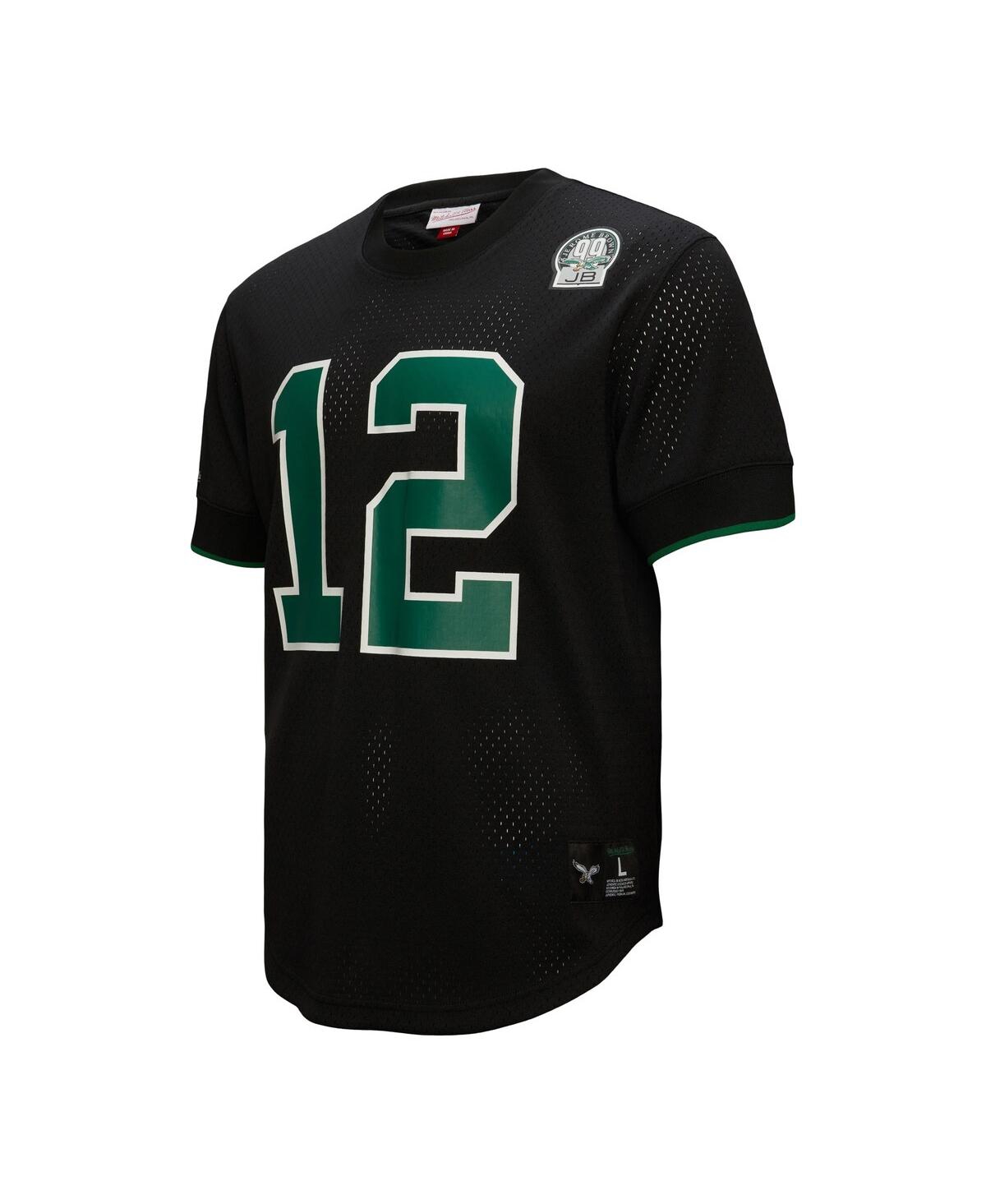 Men's Mitchell & Ness Randall CunninghamPhiladelphia Eagles Retired Player Name & Number Mesh Top - Black