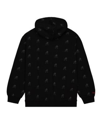 Men's Black Cleveland Browns Allover Print Fleece Pullover Hoodie