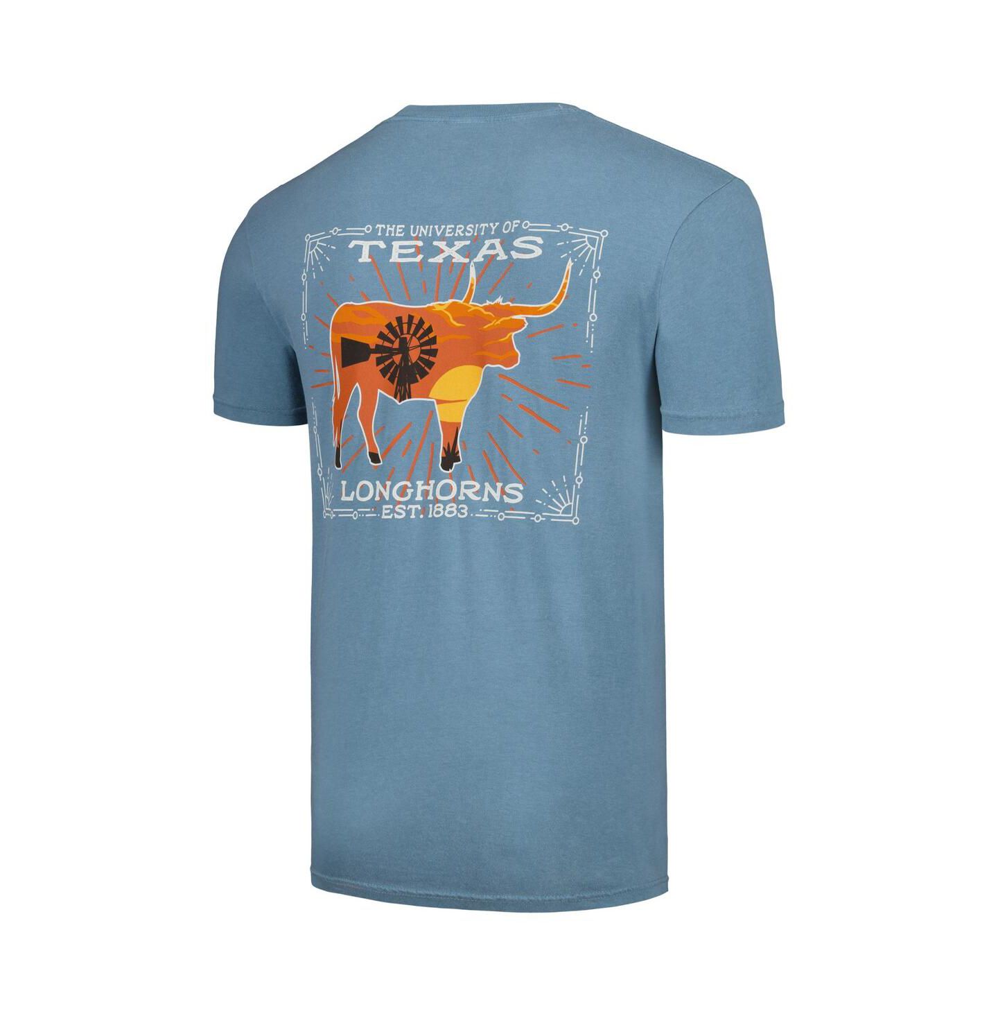 Мужская футболка Image One Light Blue Texas Longhorns State Scenery — фото 2