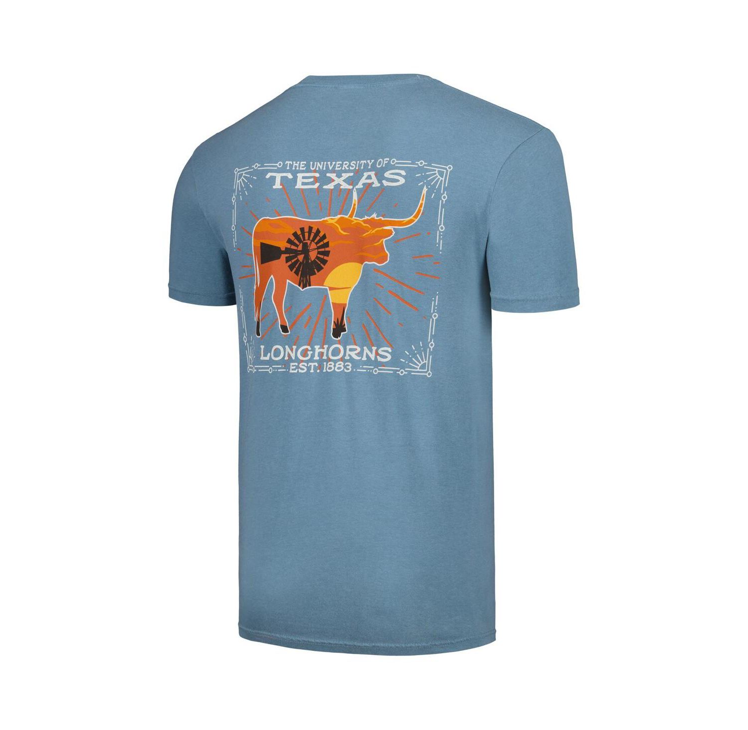 Men's Light Blue Texas Longhorns State Scenery T-shirt