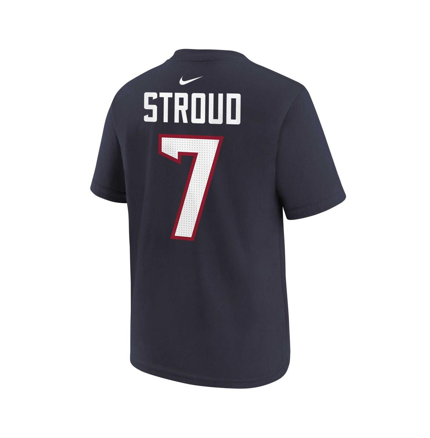 Детская футболка Nike C.J. Stroud Navy Houston Texans Player Name and Number — фото 3