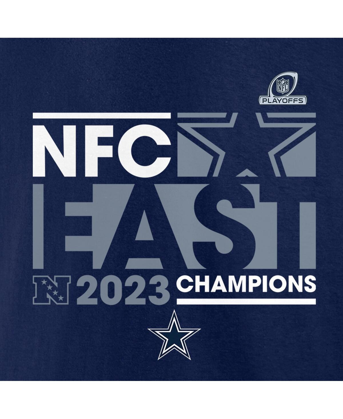 Fanatics Branded  Navy Dallas Cowboys 2023 Nfc East Division Champions Conquer T-shirt In Navy