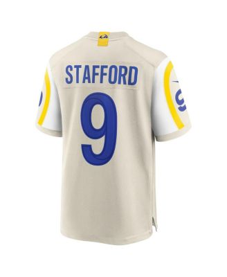 Men's Matthew Stafford Bone Los Angeles Rams Game Jersey
