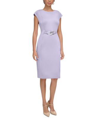 Lavender calvin klein dress best sale