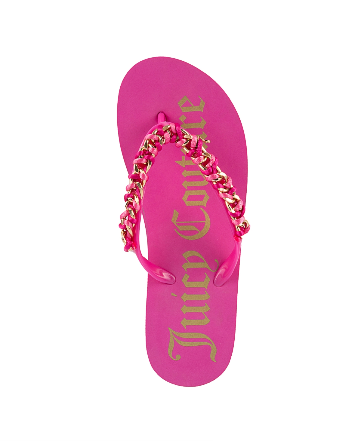 Juicy Couture Women's Ullie Chain Detail Thong Platform Wedge Sandals
