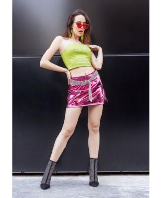 Womens jazz rhinestone embellished mesh stiletto boots