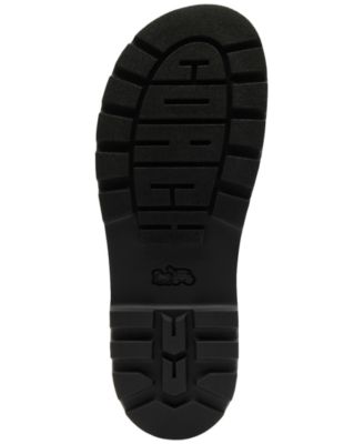 COACH Brynn Double-Band Sporty Lug-Sole Leather Sandals - Macy's
