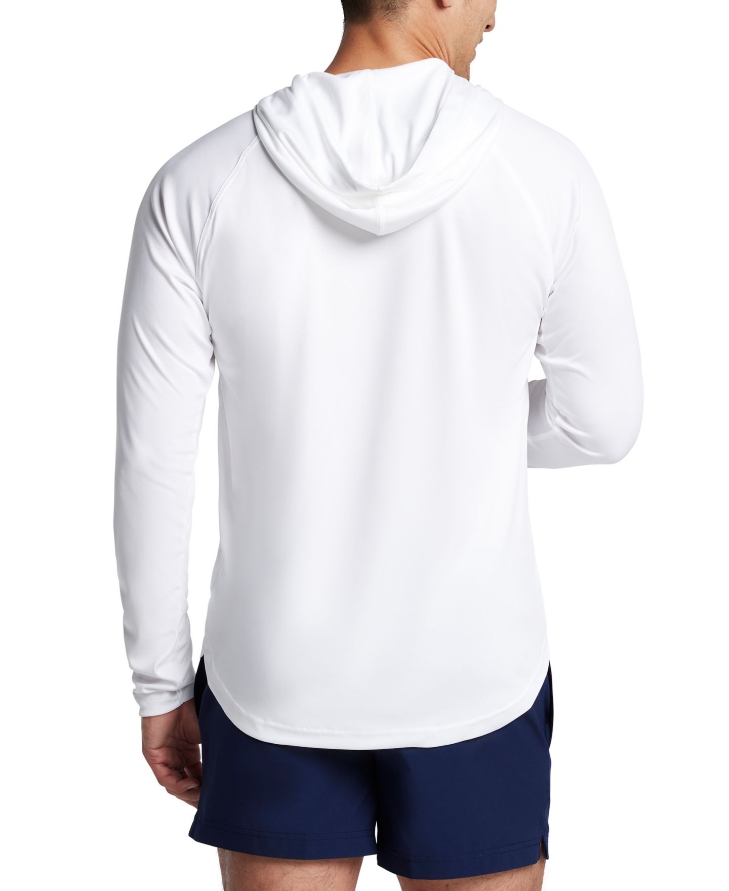 Мужская рубашка Speedo Baybreeze Long Sleeve Hooded Performance Swim Shirt, цвет: Яркий белый — фото 2