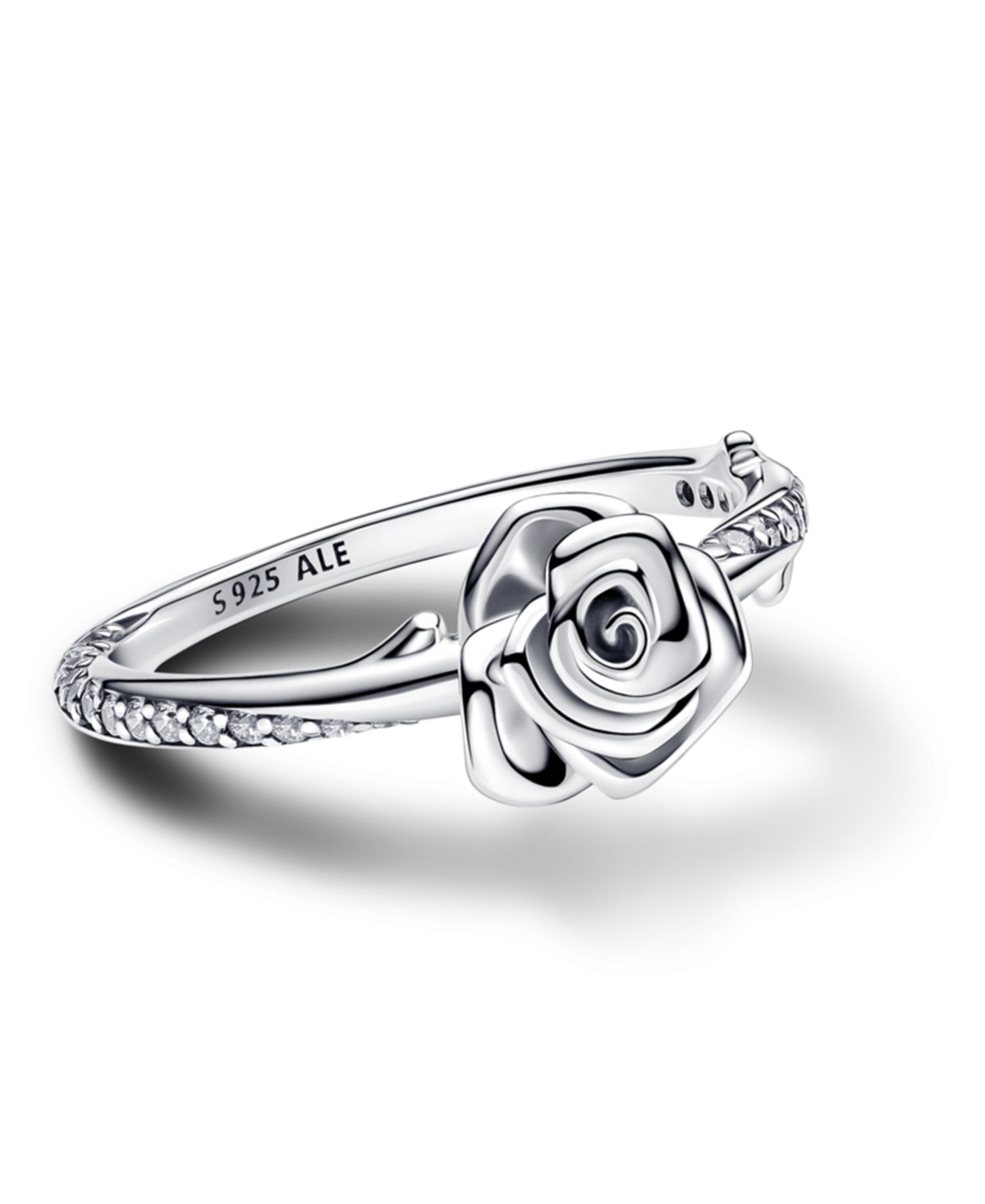 Rose Bloom Ring in Sterling Silver