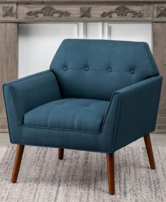 30" Polyester Andy Mid Century Modern Accent Lounge Armchair