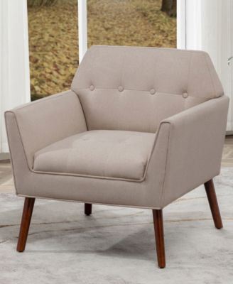 30" Polyester Andy Mid Century Modern Accent Lounge Armchair