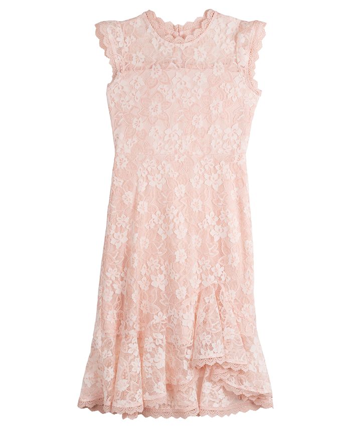 Rare Editions Big Girls Asymmetrical Lace Dress Macy s