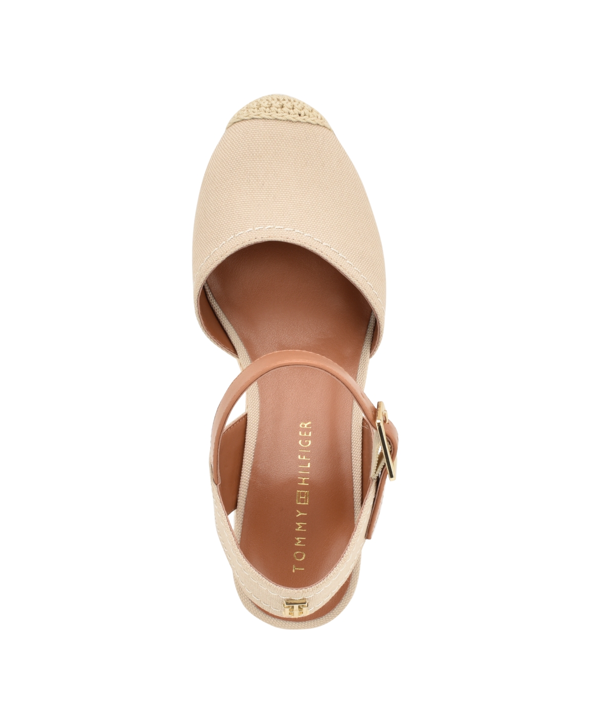 Tommy Hilfiger Women's Nilsa Closed Toe Espadrille Wedge Sandal In Light Natural
