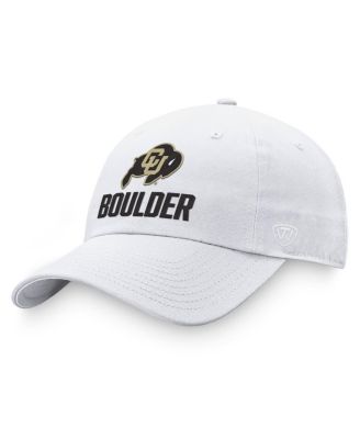 Men's White Colorado Buffaloes Adjustable Hat