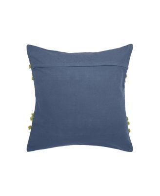 Tabb Indigo & Citron Throw Pillow