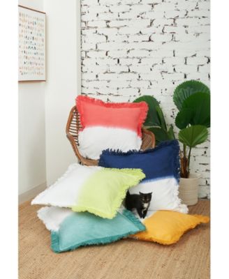 Aster Hibiscus Throw Pillow