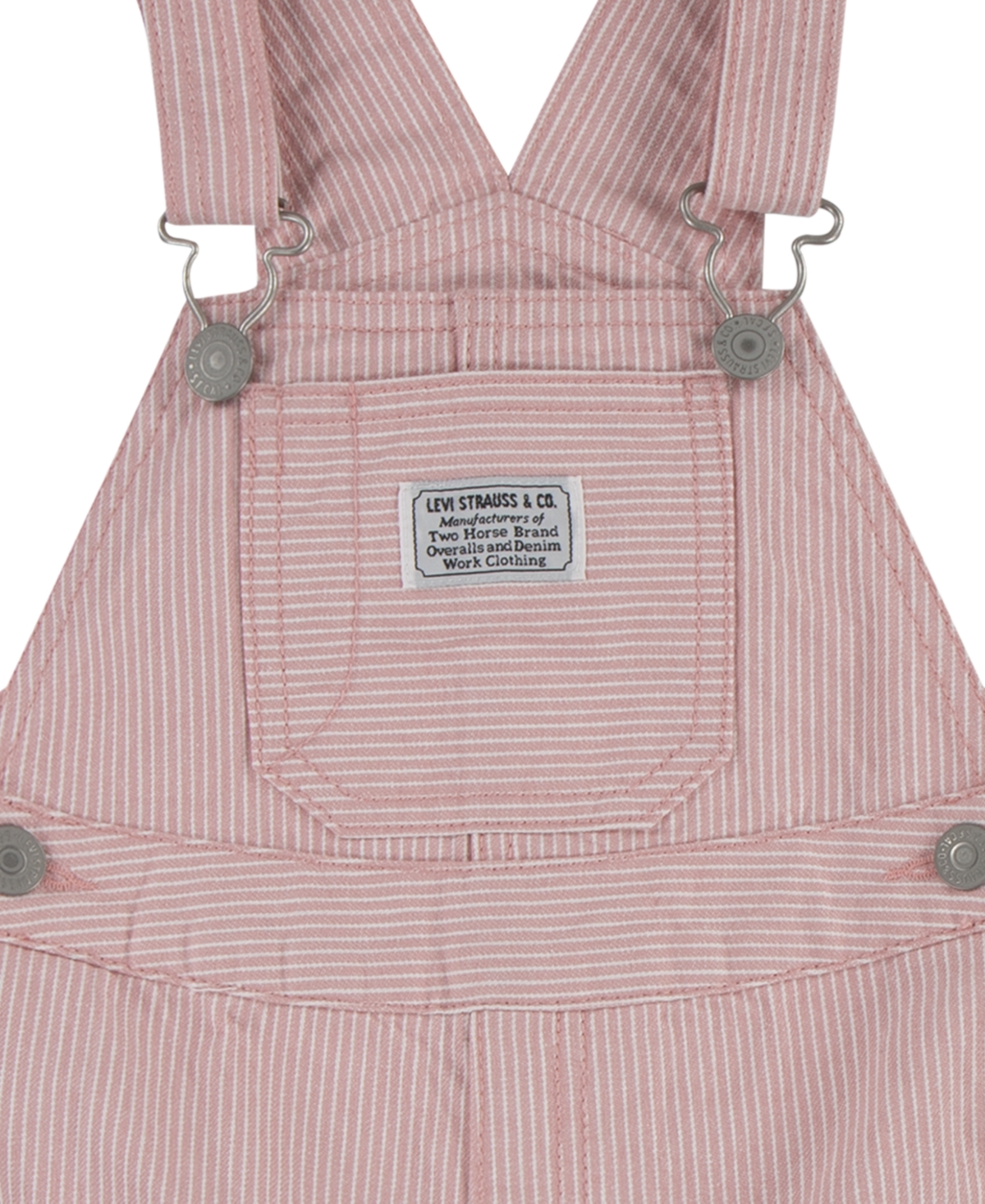 Levi's Baby Girls Railroad Striped Overalls