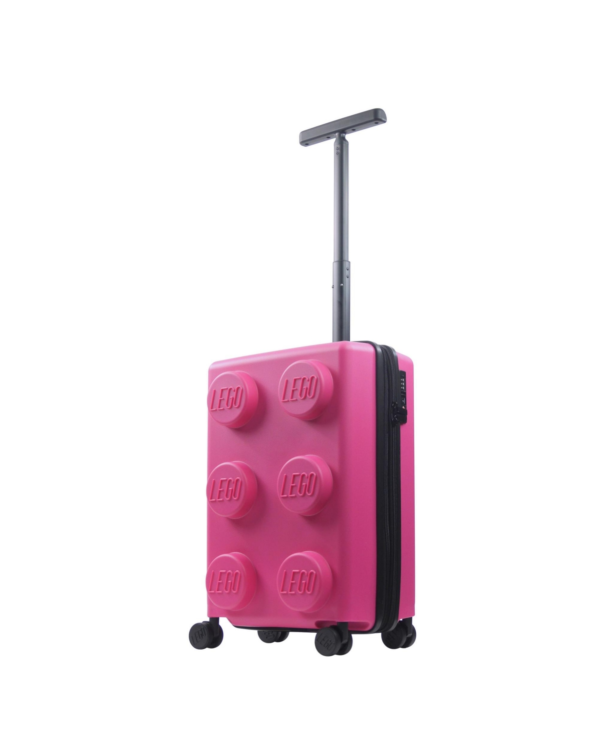 Ful Lego Signature Brick 2x3 Trolley 22" Carry-on Luggage In Pink