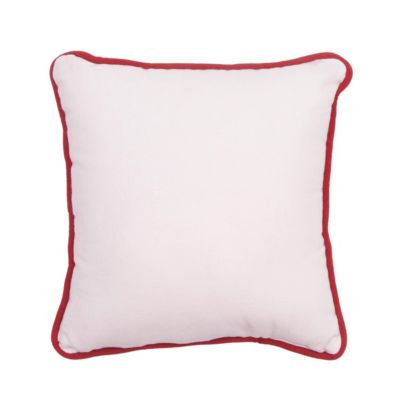 Love Poinsettia Small/Petite Christmas Accent Pillow, 10" x 10"