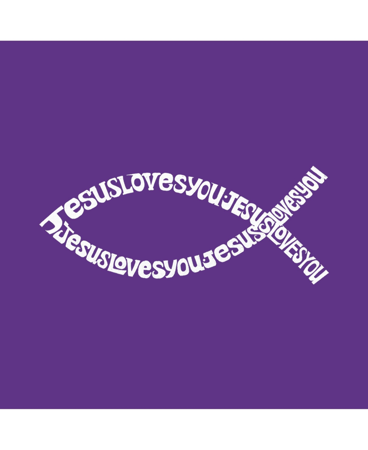 Girl's Word Art Long Sleeve - Jesus Loves You