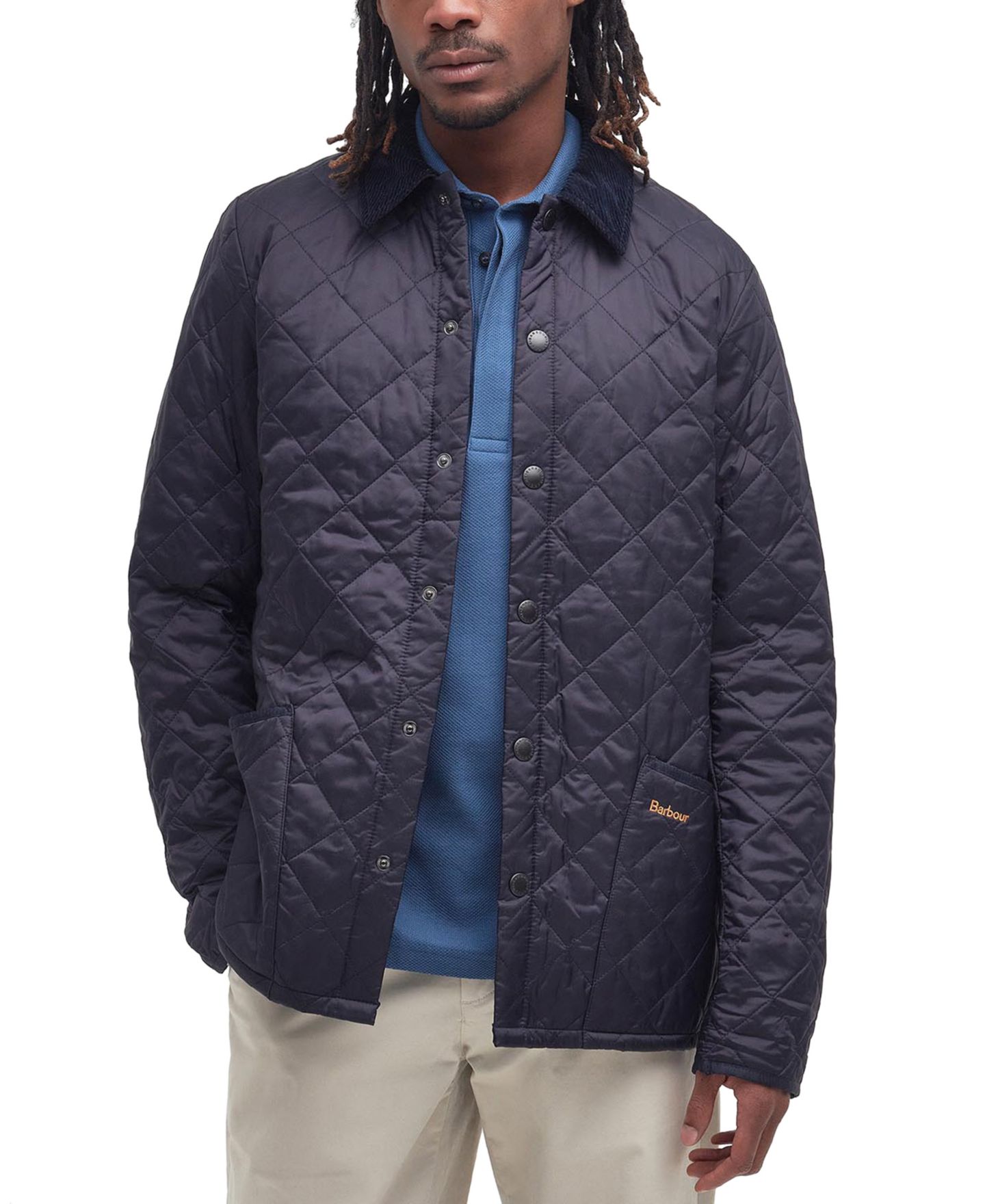 Мужская куртка Barbour Heritage Liddesdale Quilted, цвет: Чёрный — фото 6