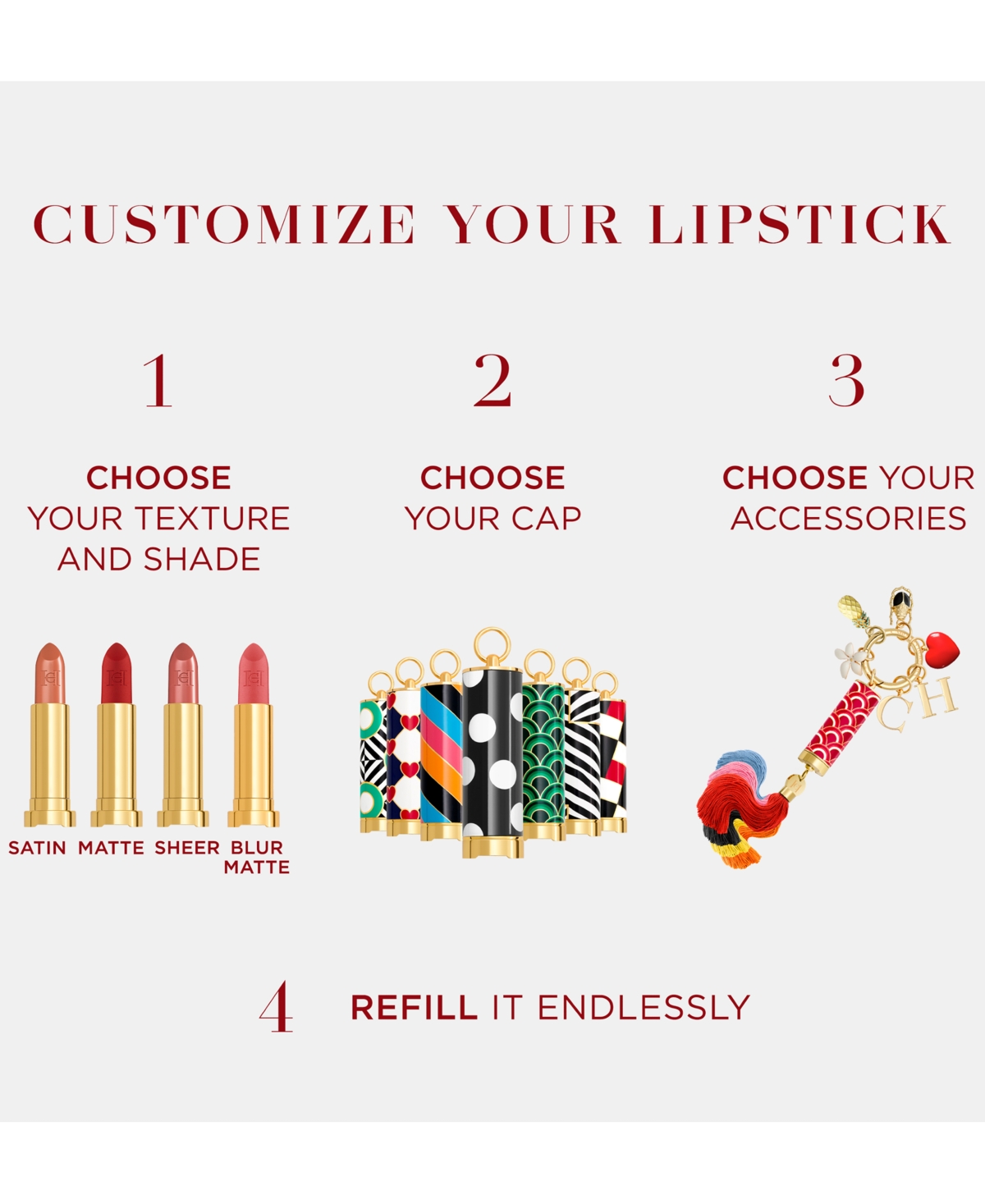 Shop Carolina Herrera Fabulous Kiss Sheer Lipstick Refill, Created For Macy's In - Red Carolina (vivid Red)