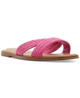 ALDO - Women's Caria Raffia Crisscross Slide Flat Sandals