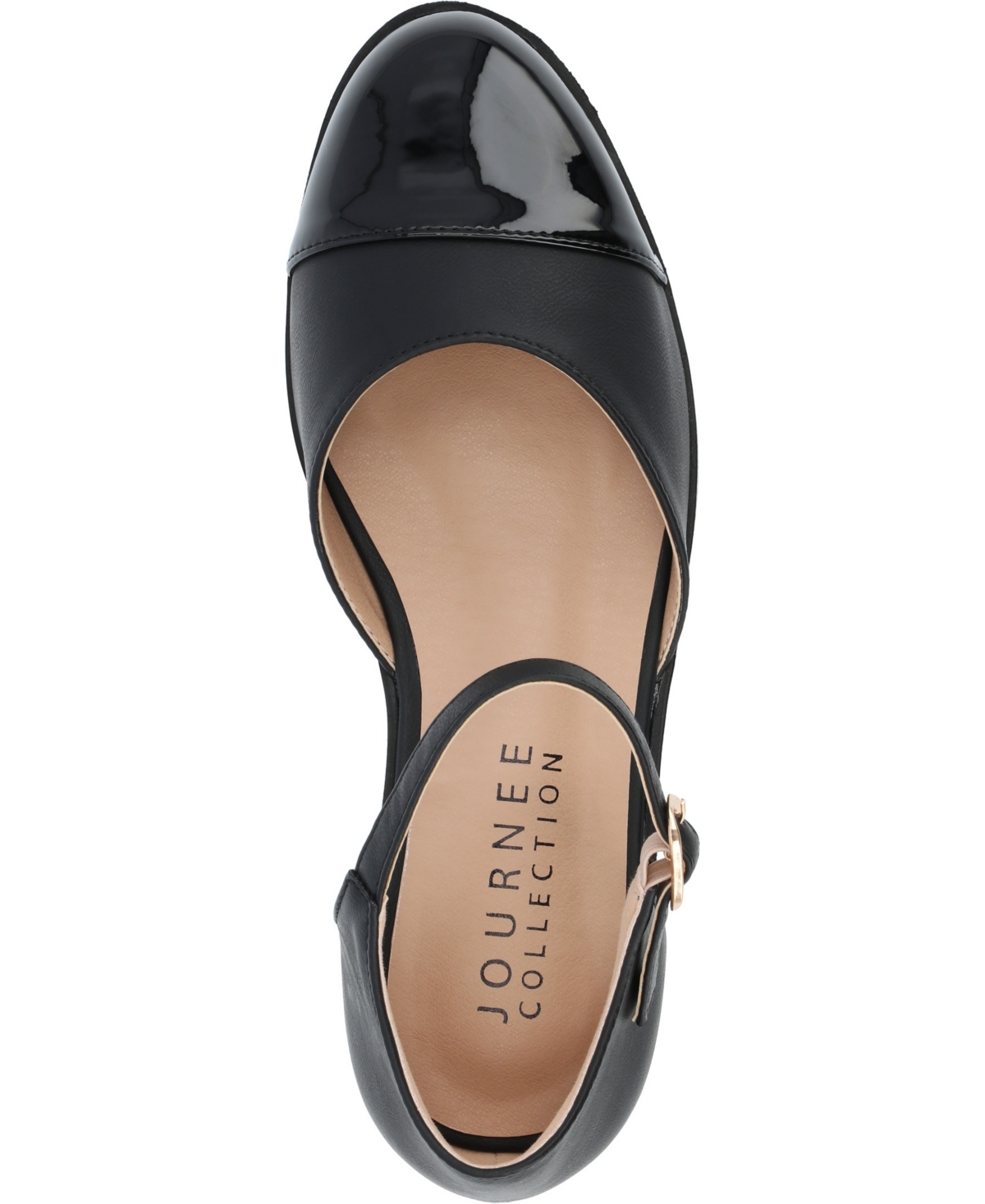 Journee Collection Women's Tesley Cap Toe Flats