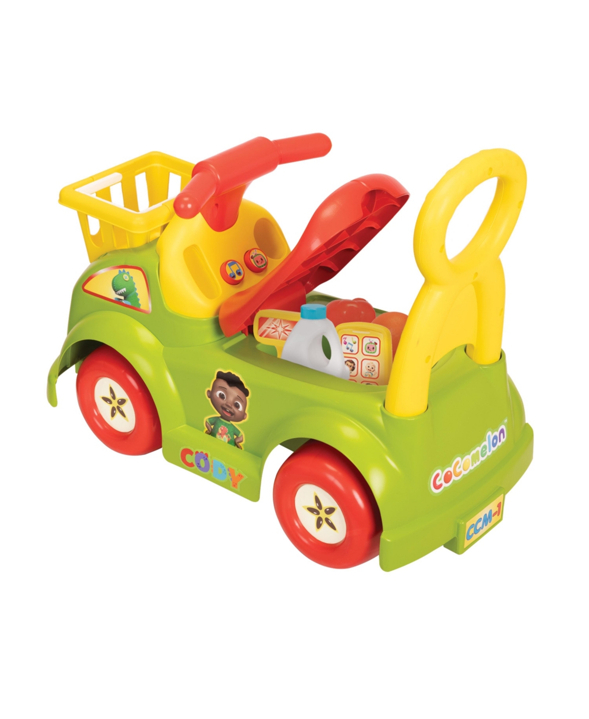 CoComelon Healthy Habits Kids' Ride-On with Sound, Songs, Lights and Bonus Toys