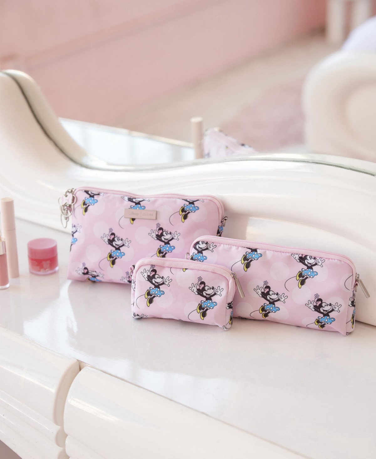 Shop Ju-ju-be Minnie Mouse Be Set Pouches, Set Of 3 In Be More Minnie