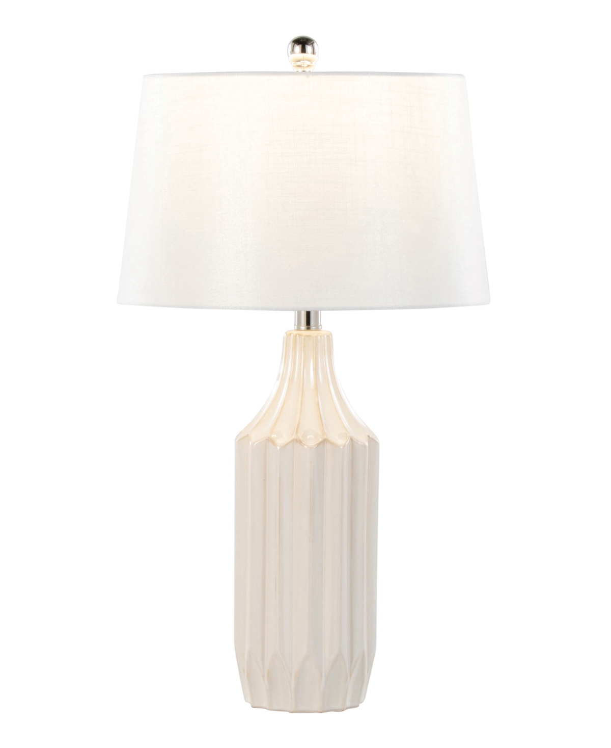 Shop Lumisource Stella 23" Ceramic Table Lamp In Cream,white