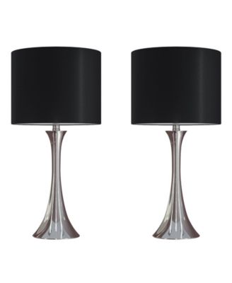 Lenuxe 24.25" Metal Table Lamp - Set of 2