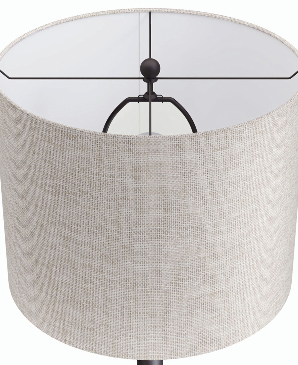 Lumisource Lenuxe 24.25" Metal Table Lamp In Bronze,natural Tan