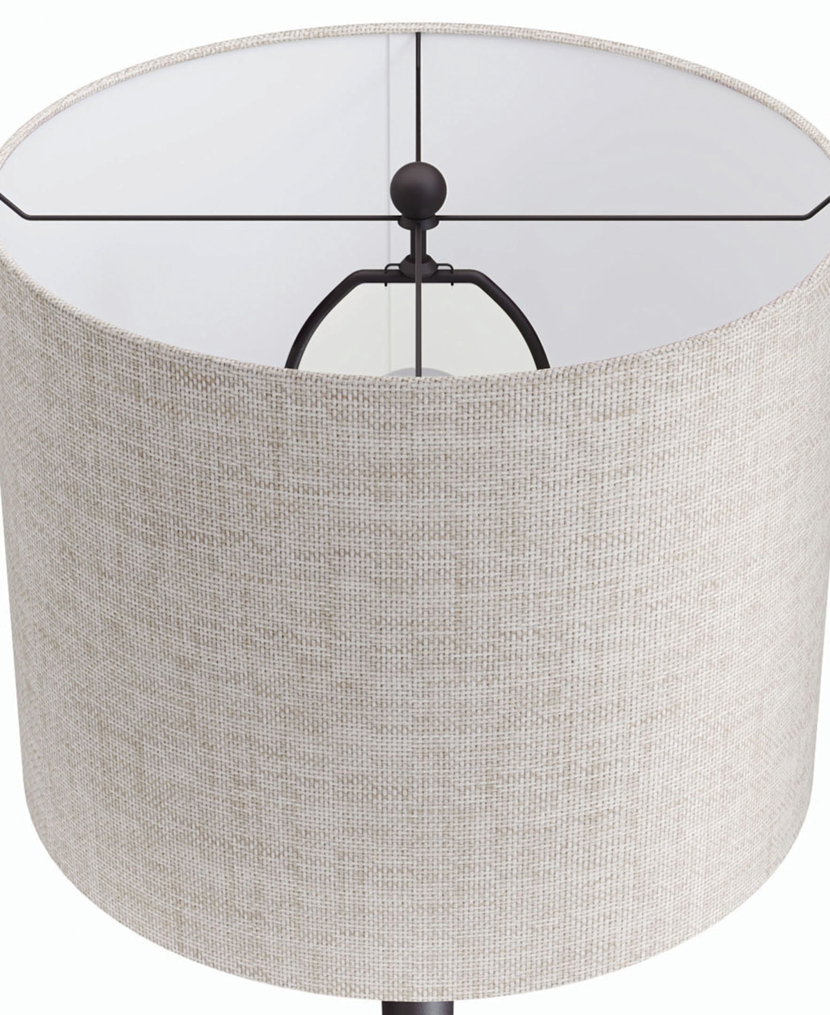 Shop Lumisource Lenuxe 24.25" Metal Table Lamp In Bronze,natural Tan