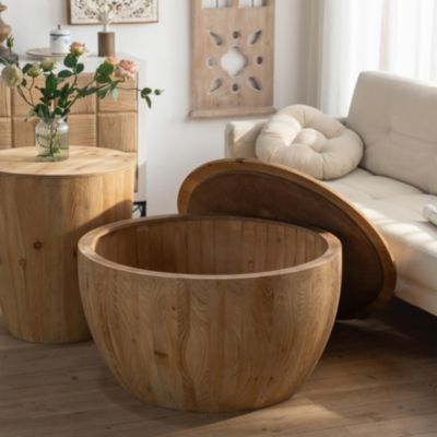 Vintage Bucket Coffee Table Set (2-Piece