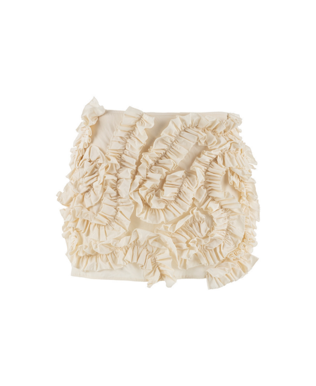 Women's Ruffle Designed Skirt - Open white