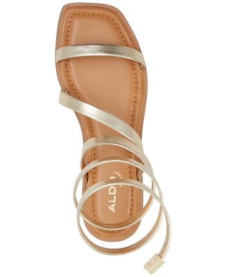 Women's Spinella Strappy Ankle-Wrap Flat Sandals