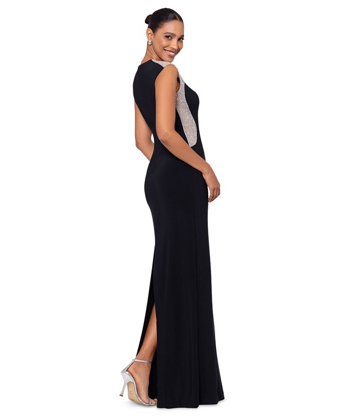 XSCAPE Petite Illusion Gown Macy's