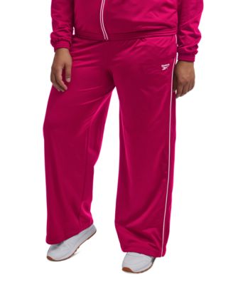 Reebok - Plus Size Pull-On Drawstring-Waist Tricot Pants