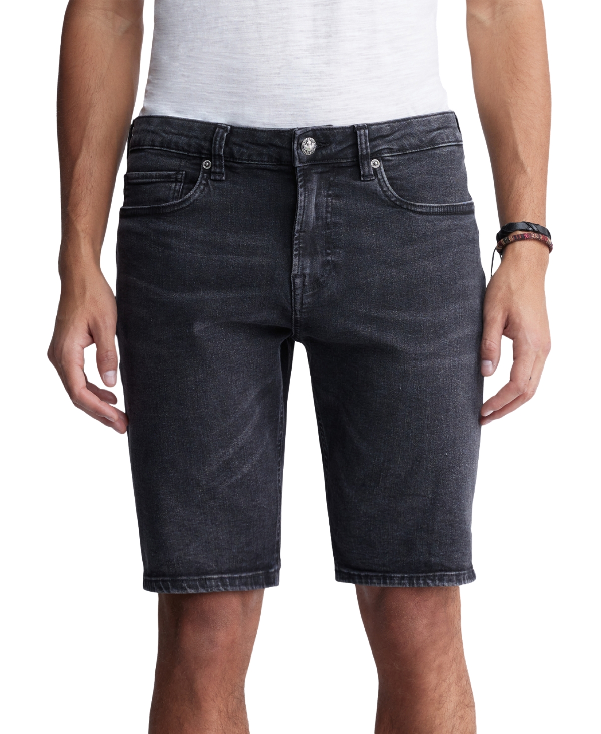 Men's Parker Slim Fit 10.5" Denim Shorts - Black
