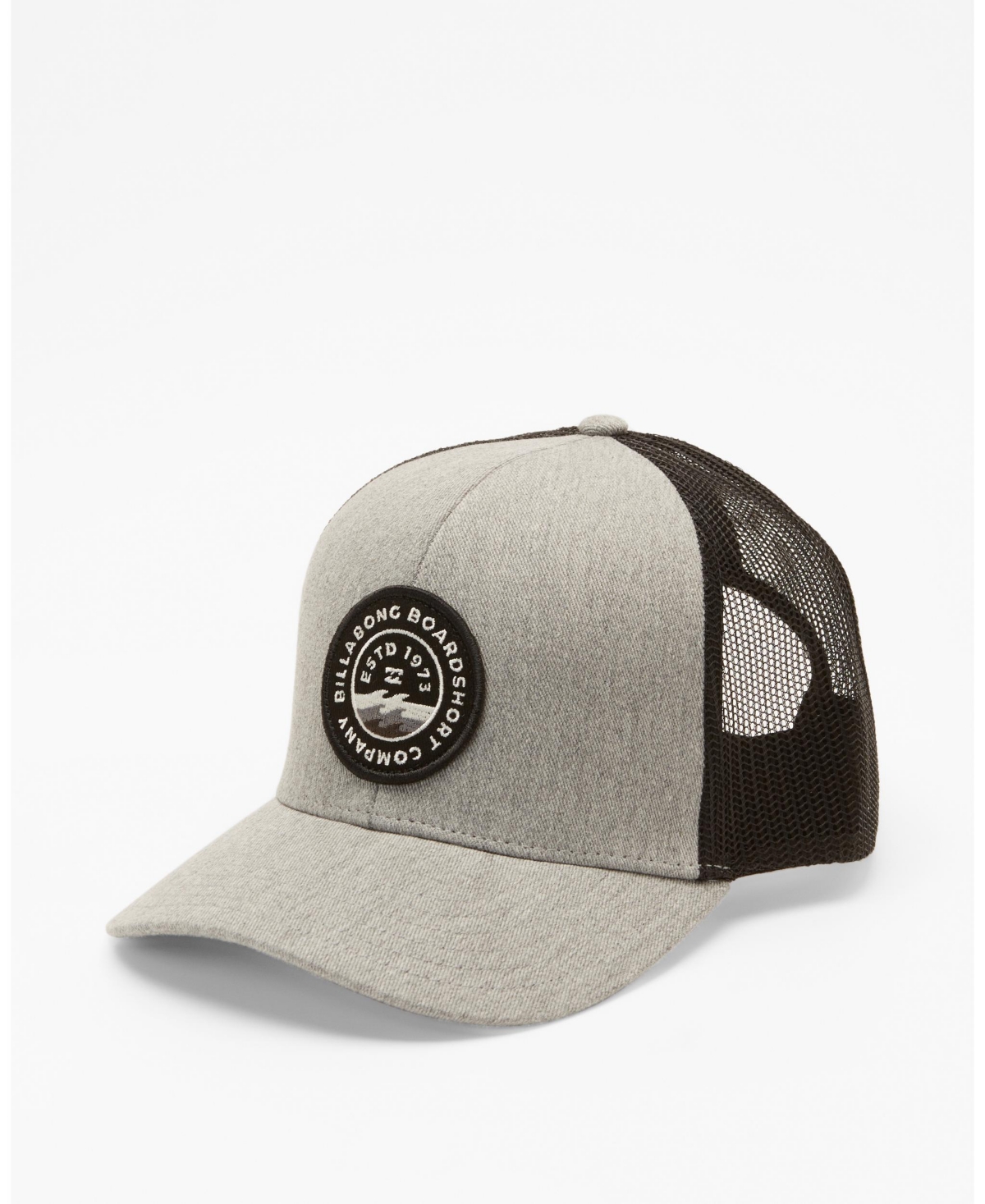 Shop Billabong Men's Walled Trucker Hat In Gray Black