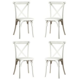 Simplie Fun 4-Pack Mid Century X-Back Kitchen Chairs - Macy's