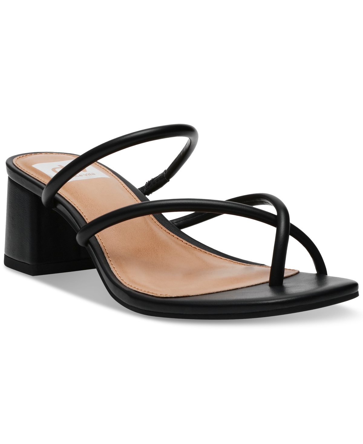 Women's Lumena Strappy Slide Block-Heel Sandals - Black