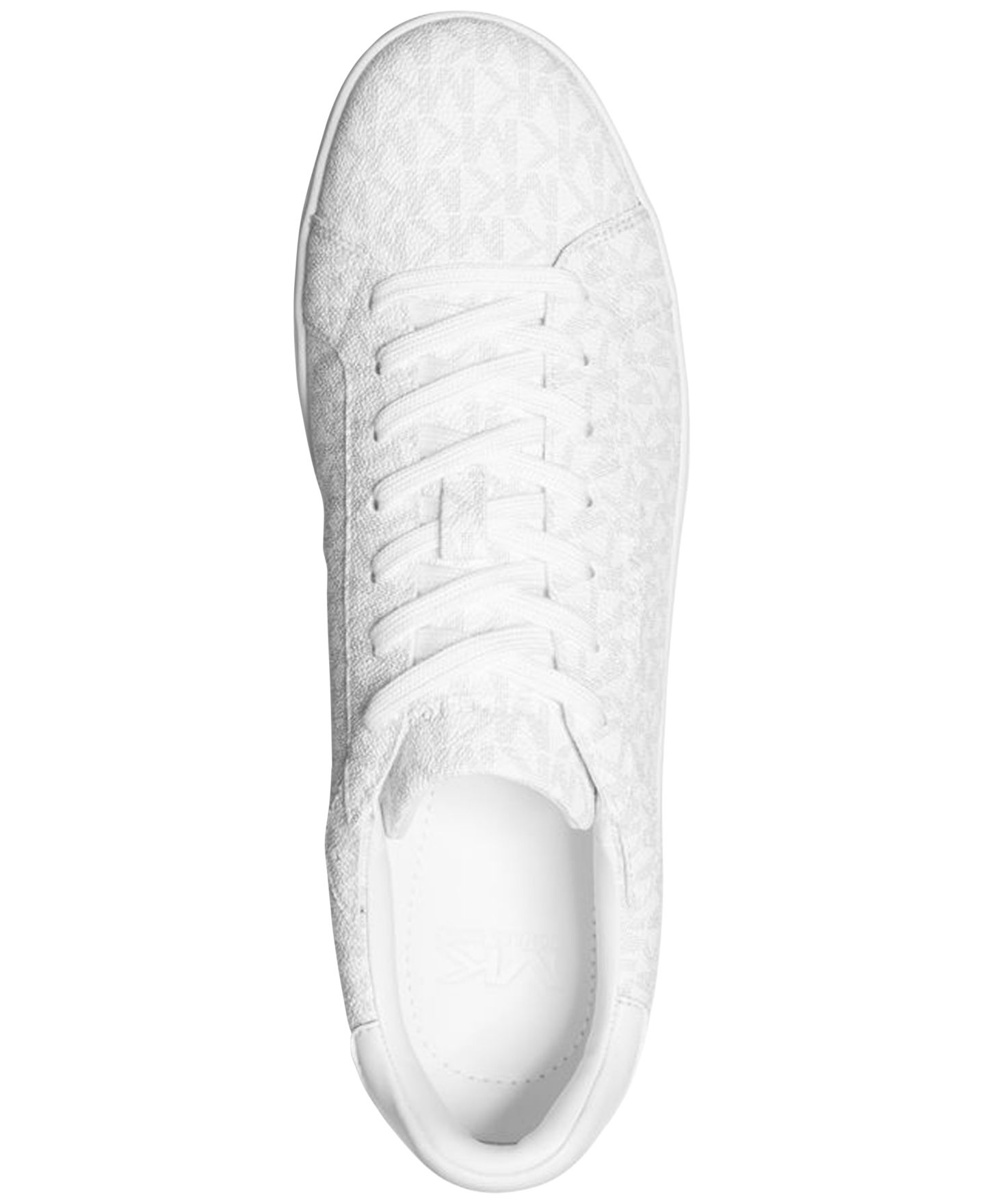 Мужские кроссовки Michael Kors Keating Lace-Up Logo, цвет: Яркий белый — фото 4
