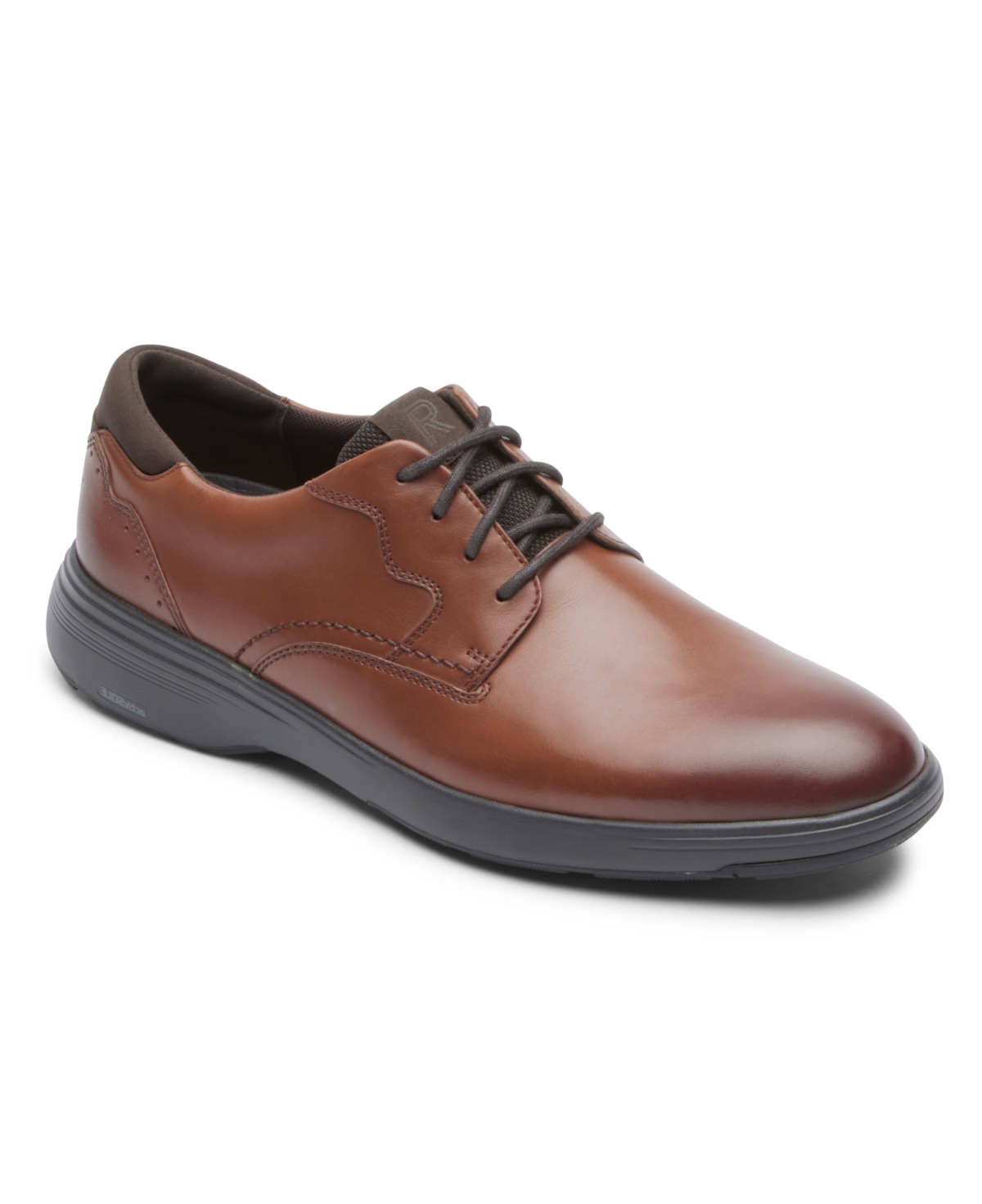 Shop Rockport Men's Noah Plain Toe Shoes In Brown