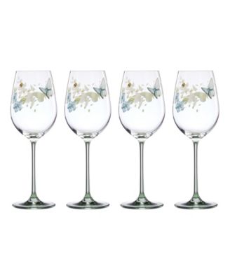 Butterfly Meadow Wine Glasses, Set of 4